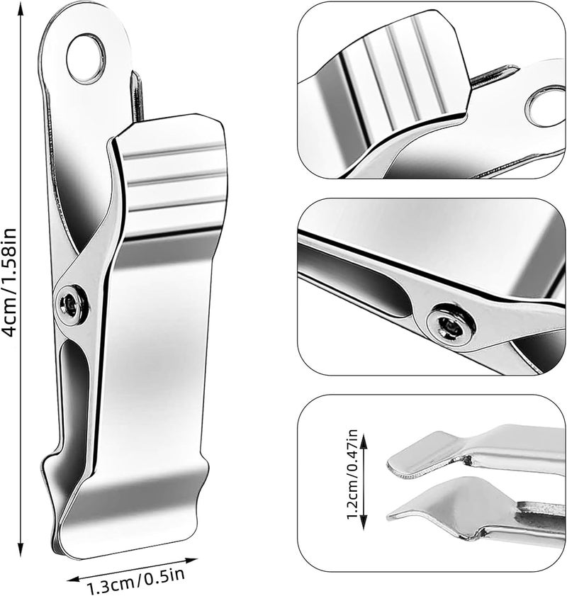 Natzerat 32 Pack 1.58 Inches Metal Mini Clamps, Mini Spring Clamp, Metal Alligator Clips with Smooth Jaw, Crocodile Alligator Clips Crocodile Clamps for Clothes, Photos,smooth jaw 5/16 Inch Capacity - Image 2